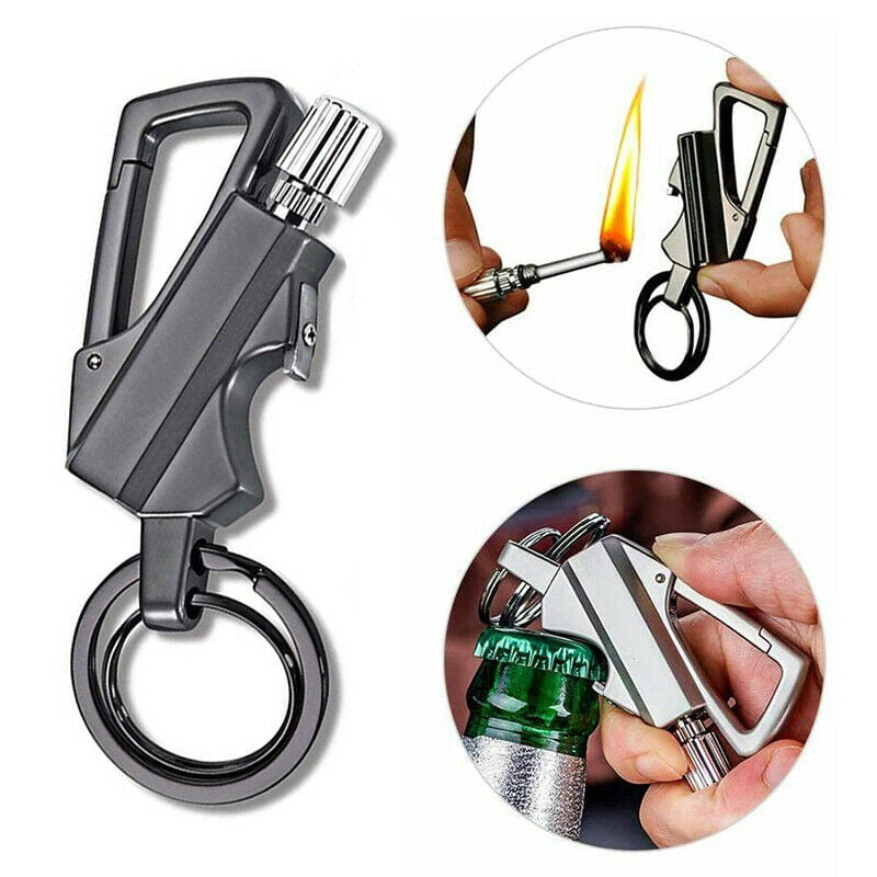 Steel Fire Starter Match Lighter Keychain Camping Survival L1C0 Emergency X8Q7 