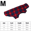 thumbnail image 2 of Apuakthei Abrigo de invierno para perros a cuadros de estilo británico, resistente al viento, repelente al agua, acogedor abrigo para perros para clima frío, forro polar, ropa para perros, chaqueta, 2 of 5