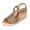 Gold, variant on Wedge Sandals Women Espadrilles Casual Peep Toe Woven Slingback Wedges Heels Summer Beach Vacation Dress Shoes Gold Size 6.5