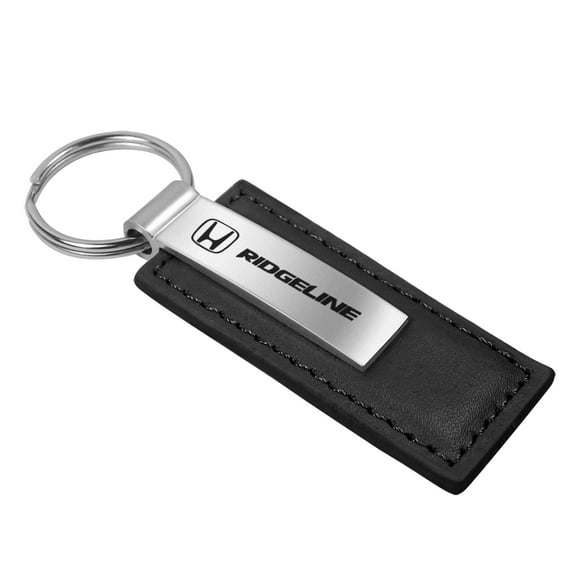 Honda Ridgeline Logo Black Leather Key Chain