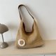 thumbnail image 4 of Bolsa De Hombro Bolso de mano para mujer, bolsos de paja, bolso de mano de verano, bolso grande de playa tejido (marrón) Tmvgtek Para Estrenar, 4 of 5