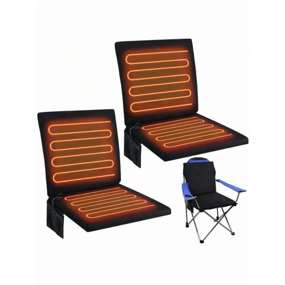 1pc Portable Heated Seat  For Bleachers Foldable Heating  3 Mode Adjustable Heated Stadium Chair Bleacher Seat For Bleachers Indoor Outdoor Keep Warm