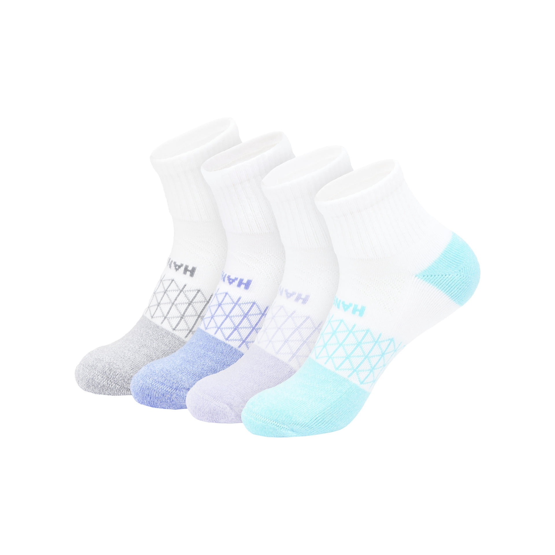 Hanes Women's Absolute Comfort Ankle Socks, 4-Pack, Size 5-9