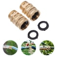 thumbnail image 4 of MasteelfCA 2 Pcs Raccord de Tuyau en Laiton Robuste 3/4 Pouces Adaptateur Pivotant Double, 4 of 7