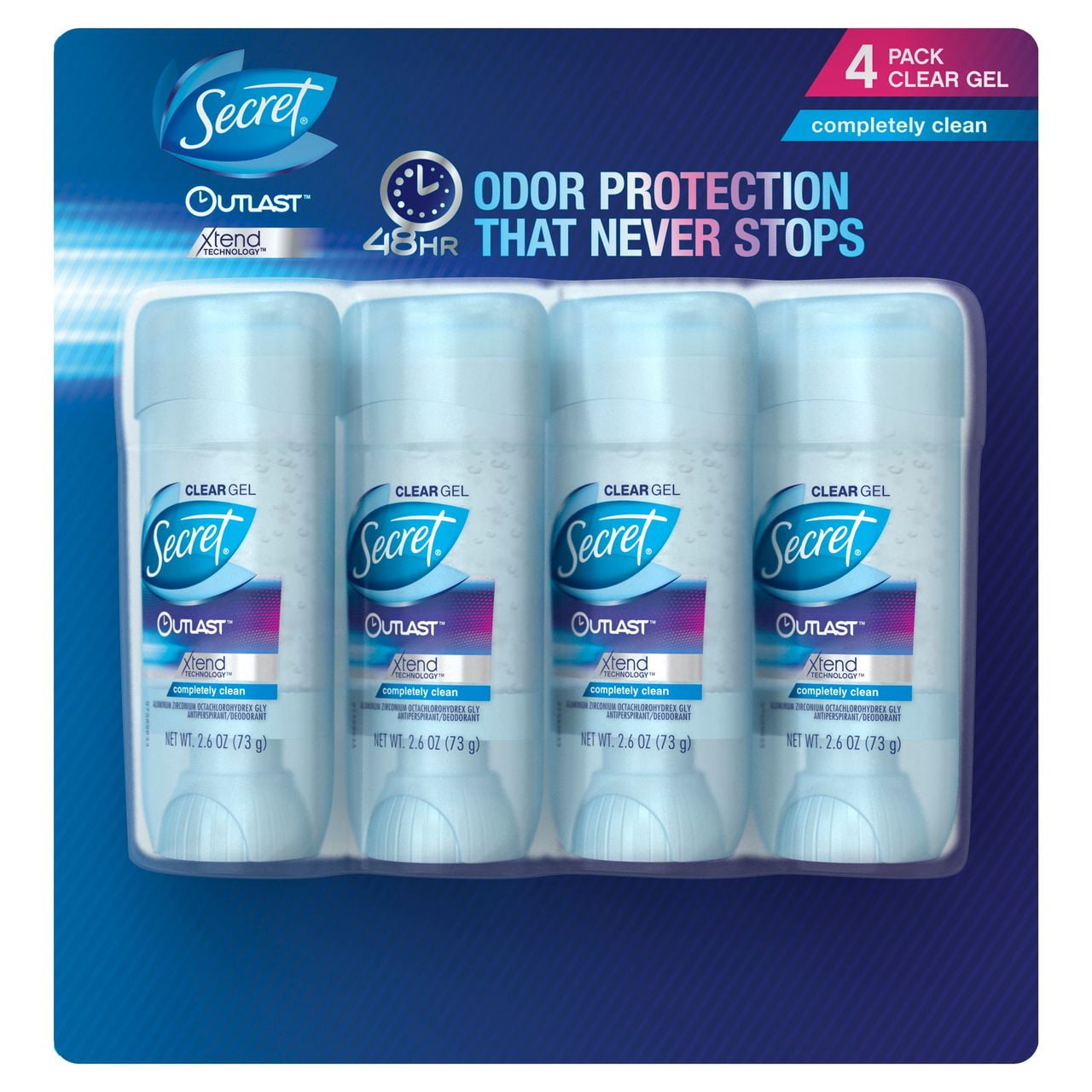 Buy Secret Outlast Antiperspirant & Deodorant Clear Gel, Completely