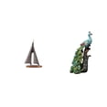 thumbnail image 1 of Escultura de velero,Estatua de velero,decoración de barco de vela,velero,Figura decorativa de resina con forma de velero,Figura de escritorio,Estatua de pavo real en, 1 of 8