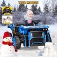 thumbnail image 4 of AOILE 24V 2-Seater Ride-On Dump Truck – Remote Controlled Electric Construction Vehicle with Dump Bed, Shovel, 2WD/4WD, Bluetooth & LED Lights, 4 of 6