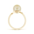 thumbnail image 2 of ANGARA Golden South Sea Cultured Pearl Solitaire Bypass Ring in 14K Yellow Gold for Women | June Birthstone, Birthday, Anniversary, Jewelry Gift for Women | Pearl Ring, 2 of 8