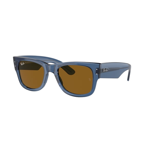 Sunglasses Ray-Ban RB 840 S 668073 Mega Wayfarer Transparent Blu