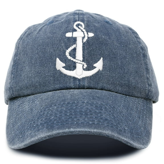 DALIX Anchor Hat Sailing Baseball Cap Women Beach Gift Boating Vintage in Navy Blue