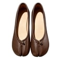thumbnail image 2 of EaseDay Women's Flats Comfortable Ballet Shoes with Soft Faux Leather Upper Minimalist Tabi Split Toe Style Casual Slip On Shoes for Everyday Fashion, 2 of 3