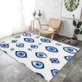 thumbnail image 3 of Area Rug 8x10 ft Blue Eyes Living Room Non-Slip Rug, 3D Print Floor Carpet, Soft Large Area Rugs for Bedroom Dining Room Kitchen, Washable Low-Pile Rug, 3 of 7