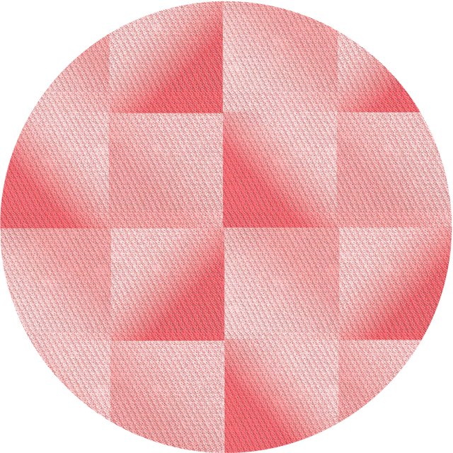 Ahgly Company Tapis d'Intérieur Lavable en Machine Carré Rouge Transitionnel, 3 Pieds Carré