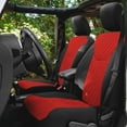 thumbnail image 3 of For 2007-2017 Jeep Wrangler JKU 4 Door FH Group Neoprene Waterproof Custom Fit Car Seat Covers Front Set - Red, 3 of 6
