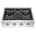 thumbnail image 6 of Empava 30" Slide-in Natural Gas Cooktop - Stainless Steel Range Top - 4 Deep Recessed Burners, 6 of 12