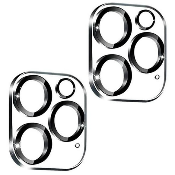 Fresh Fab Finds FFF-Lens-12Max-2Pc-GPCT3916 Ultra HD Camera Lens Protectors 9H Hardness Tempered Glass Camera Lens Protectors for iPhone 14, 14Plus, 14Pro & 14Pro - Pack of 2