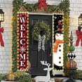 thumbnail image 6 of Merry Christmas Door Cover Banner Decorations Green Black Funny Christmas Hanging Banner Porch Sign Merry Christmas Porch Sign for Indoor Outside Front Door Party Decorations Supplies, 6 of 6