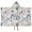 Pioneer Flower Floral-2, variant on Pioneer Flower Floral Print Pattern Hooded Bath Towel,50"x30" for Ages 3 To 12 Kids, Quick Dry Lightweight Soft Microfiber Hood Beach Towel Cover Up for Kids