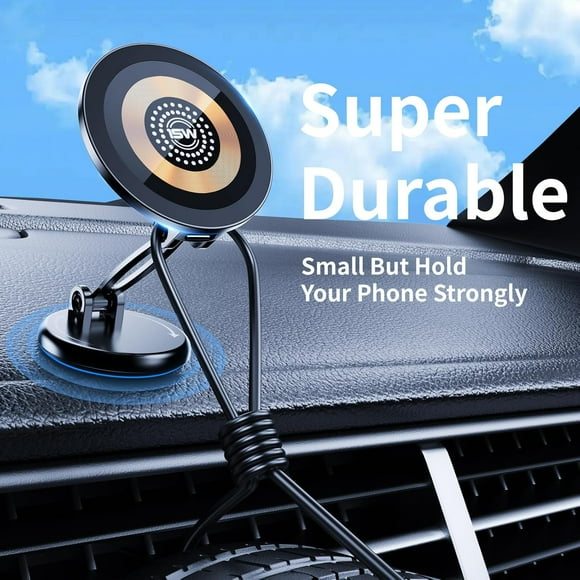 Soporte magnético ultra potente para teléfono móvil para coche - Compatible con MagSafe, soporte con imán potente