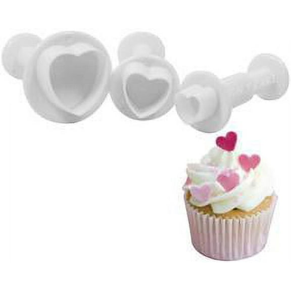Heart - NY Cake Plunger Cutters 3/Pkg