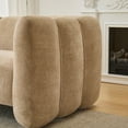 thumbnail image 6 of Christopher Knight Home 83" Modern Wave Design Sofa, 3 Seater Couch for Living Room & Apartment, Camel, 6 of 10