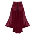 thumbnail image 6 of JFOPQVSM Women Midi Red Traditional Dress Women Dirndl Dress with Dirndl Apron for Oktoberfest, 6 of 9
