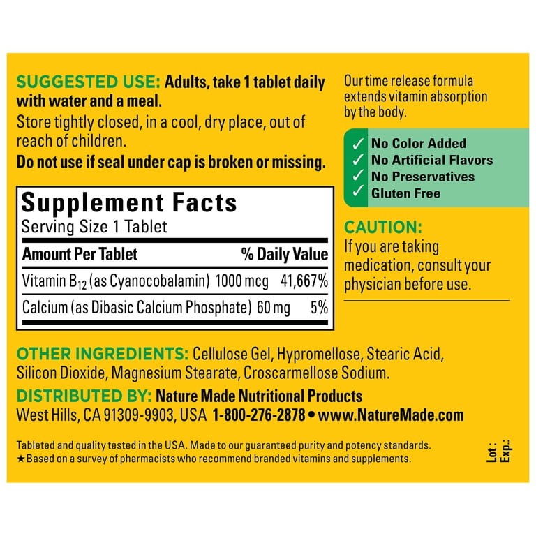 Vitamin B12 1000 mcg Time Release Tablets photo 2