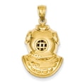 thumbnail image 1 of Beautiful 14K Divers Helmet Pendant, 1 of 2