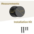 thumbnail image 4 of Mega Handles | Buena Dummy Door Knob | Pack of 2| Matte Black, 4 of 4