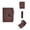 k dark brown, variant on New wallet for men and women, universal short business wallet with multiple card slots, RFID wallet, vintage zipper ticket holder