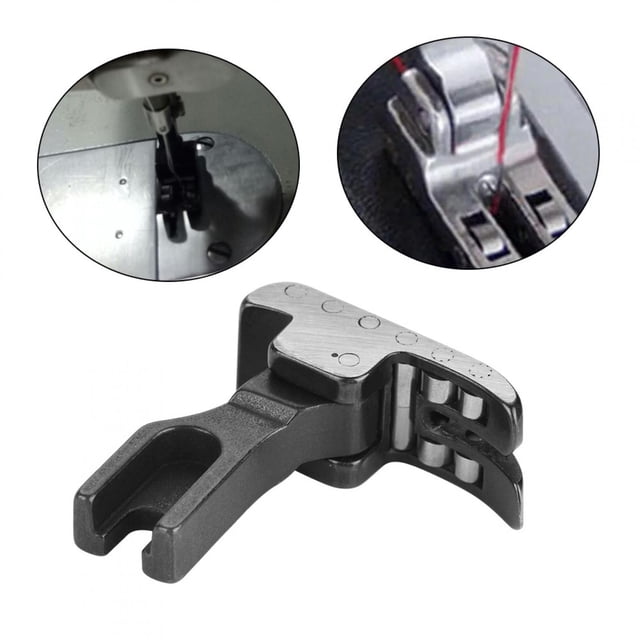 Prensatelas Con Rodillo, Accesorio para mácina de Coser Industrial de Acero Negro, 12 Rodamientos, Nuevo, Costura Curva Eficienthe, Adecuado para Tela Grues Conta Alta