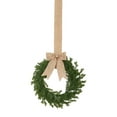 thumbnail image 2 of Artificial Farmhouse Wreath for Front Door,Kitchen Cabinet Wreath with Burlap Ribbon, Greenery Lavender Boxwood Wreath for Porch Wall Window Decor,Home Decoration for Farmhouse Style,Christmas Decor, 2 of 5