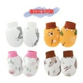 thumbnail image 6 of TELOLY 8 Pairs Baby Mittens,Cotton Newborn Mittens,Elastic Wrist Baby Mittens 0-6 Months,Style3, 6 of 6