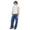 thumbnail image 2 of Socal Look Women's Sleeveless Turtleneck Sweater Top in Stretchable Viscose Cream, M, 2 of 7