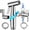 Brushed Nickel, variant on Hot and Cold Bidet Sprayer for Toilet, Bidet Attachment for Warm Water, Bidet with Warm Water Muslim Shower, Ideal for Feminine Hygiene, Pet Cleaning, Cloth Diapers, and Elderly Care