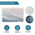 thumbnail image 6 of Navy Blue Coastal Wave Placemats Set of 12, Summer Modern Ocean Beach Placemats for Dining Table, Place Mats for Kitchen Tabletop, Waterproof Wipeable Dining Table Mats Set, 6 of 9