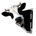 thumbnail image 2 of deevoka Animal Heads Art Sculpture Collectible Art Statue Rustic Wall Sculpture for Wall Cow, 2 of 9
