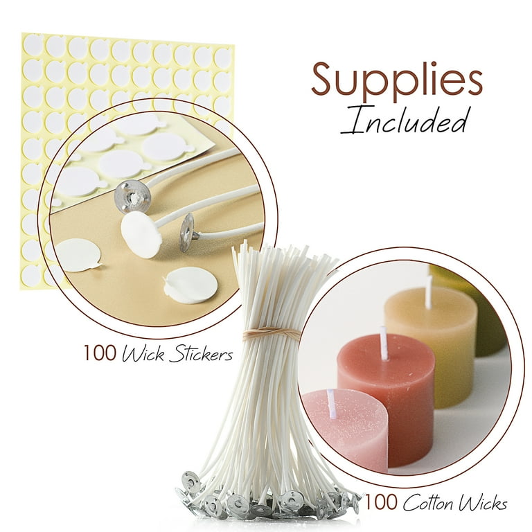 CraftBud Double-Sided Candle Wick Stickers - 500 Count photo 5