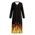 thumbnail image 7 of Psesaysky Xms Santa Claus Print Nightgowns for Women Soft Long Sleeve Sleep Shirt Womens Loose Sleepwear Comfy Loungewear Plus Size Nightshirts, 2XL, 7 of 7