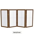 thumbnail image 2 of Red Lantern 2 ft. Short Desktop Double Cross Shoji Screen - Walnut - 4 Panels, 2 of 8