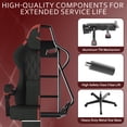 thumbnail image 2 of SOONTRANS Fabric Gaming Chair with Pocket Spring Cushion, 20" Wide Game Gamer Chairs Seat, Ergonomic Computer Chair with Adjustable Headrest, Lumbar Pillow, Footrest Reclining for Adults, Black/Red, 2 of 9