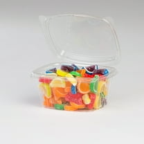 Koda Cup 16 oz. Tall RPET Clear Hinged Deli Meal Prep Fruit Salad Display Food Storage Containers | 200/Case