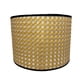 thumbnail image 4 of Pantalla de tambor Boho Pantalla de lámpara Lámpara de araña Lámparas de mesa clásicas Luz de sombra café 25cmx18cm, 4 of 8