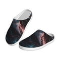 thumbnail image 2 of Easygdp Wave Chain Shark Slippers for Women Mens Winter Warm Home Slippers Plush Slip on House Slippers for Indoor Outdoor Shoes-13, 2 of 7