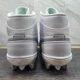 thumbnail image 5 of N I-K-E A i r-Jor-dan 1 Mid TD Football Cleats FJ6805-101 White Grey Fog Size 11, 5 of 6