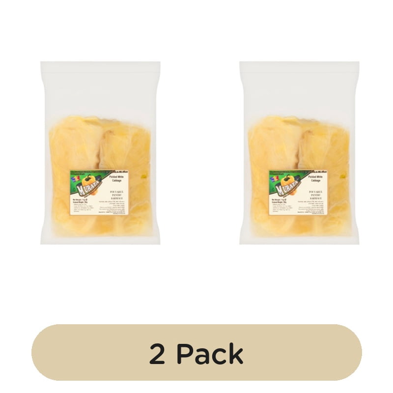 Murata Pickled Cabbage Leaves 1kg, British Import (Pack of 2)