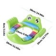 thumbnail image 2 of Harlier Baby Potty Training Seat for Boys and Girls With Handles, Fits Round & Oval Toilets, Non-Slip with Splash Guard, Includes Free Storage Hook (Green), 2 of 6
