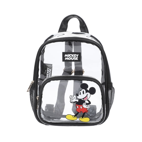 Disney Mickey Mouse Waving Adult 11" Clear Mini Backpack