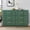 Fluted-6 drawer Green, variant on Wirrytor 3 Drawer Fluted Bedroom Dresser with Curved Sides, Modern Chest of Drawers, Wood Closet Storage Organizer for Living Room Hallway, Green