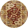 thumbnail image 1 of Ahgly Company Machine Washable Indoor Round Industrial Modern Mahogany Brown Area Rugs, 7' Round, 1 of 7